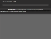 Tablet Screenshot of mementonatura.org